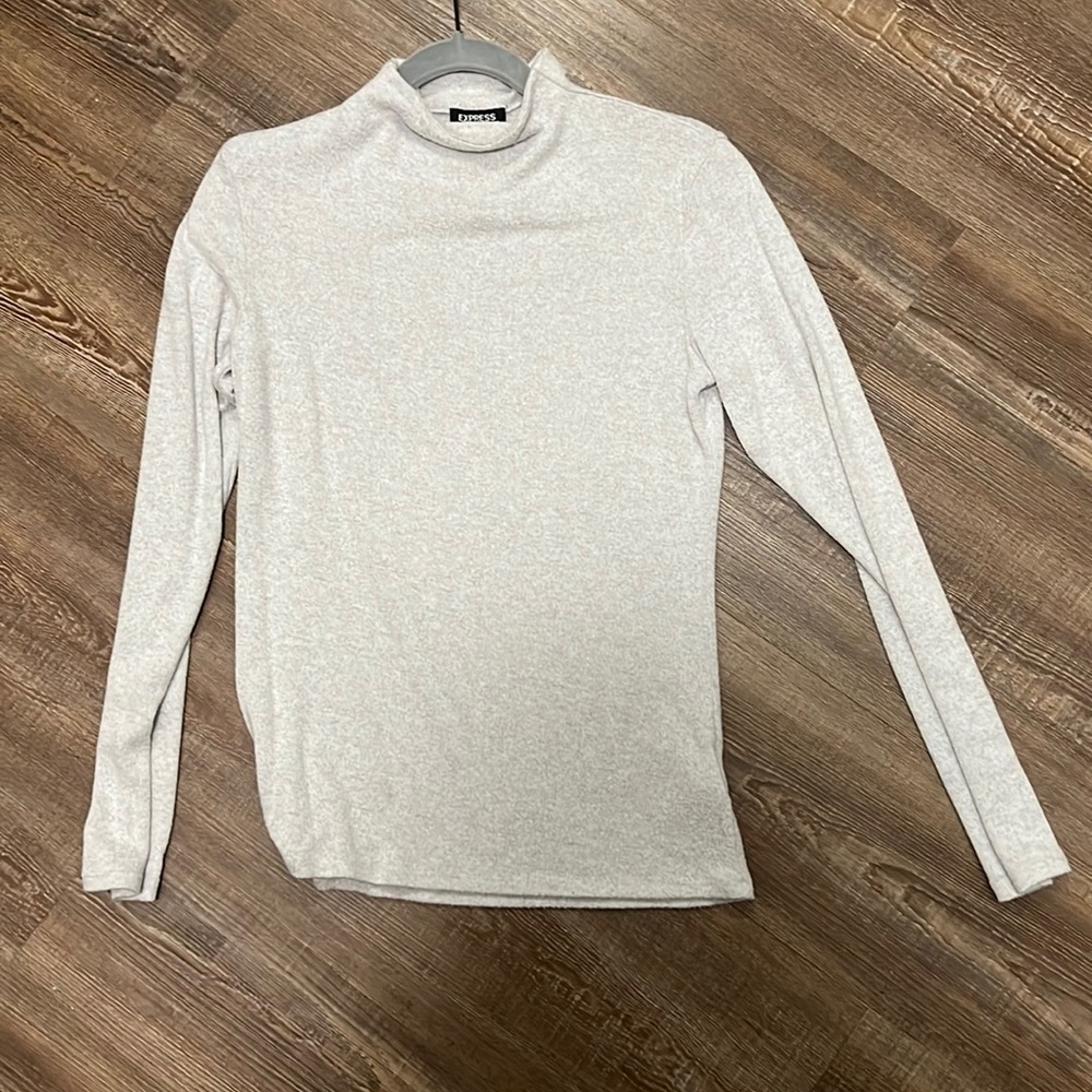 Express mock neck lightweight sweater